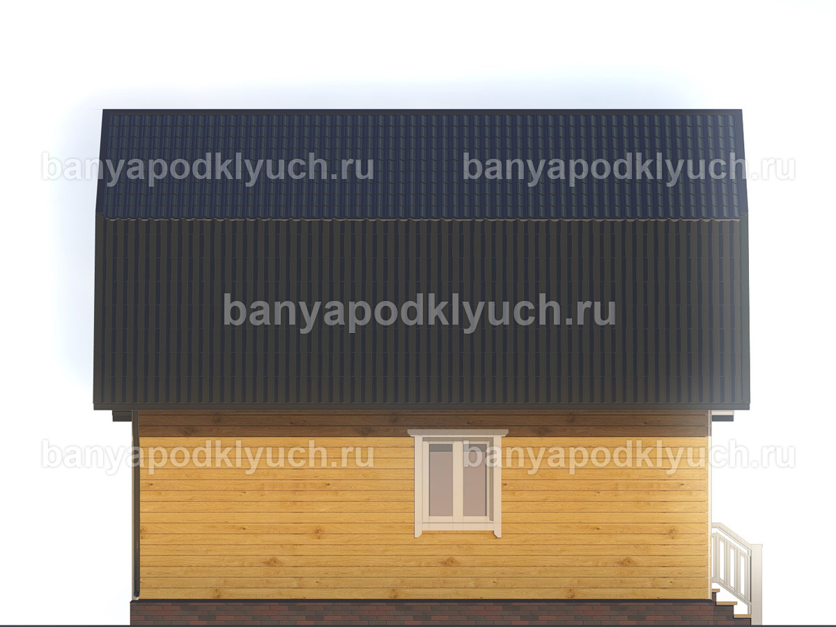 Баня из бруса 8x6 м Баня из бруса 8x6 м